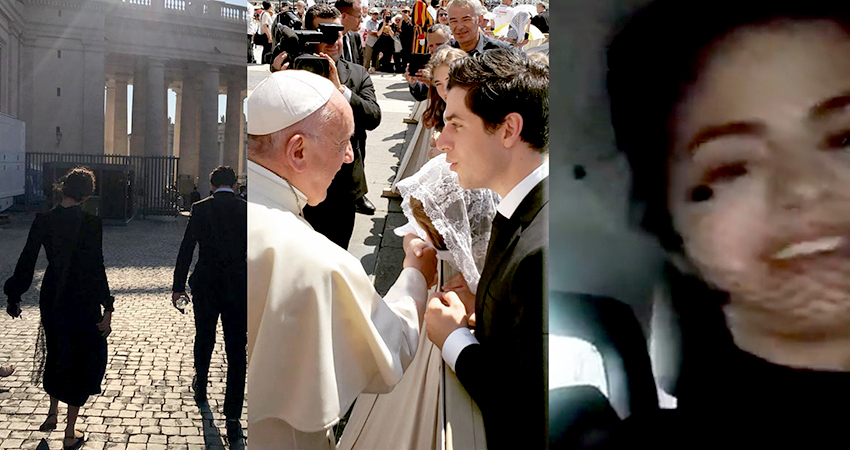 David-Henrie-Selena-Gomez-berjumpa-dengan-Paus-Fransiskus
