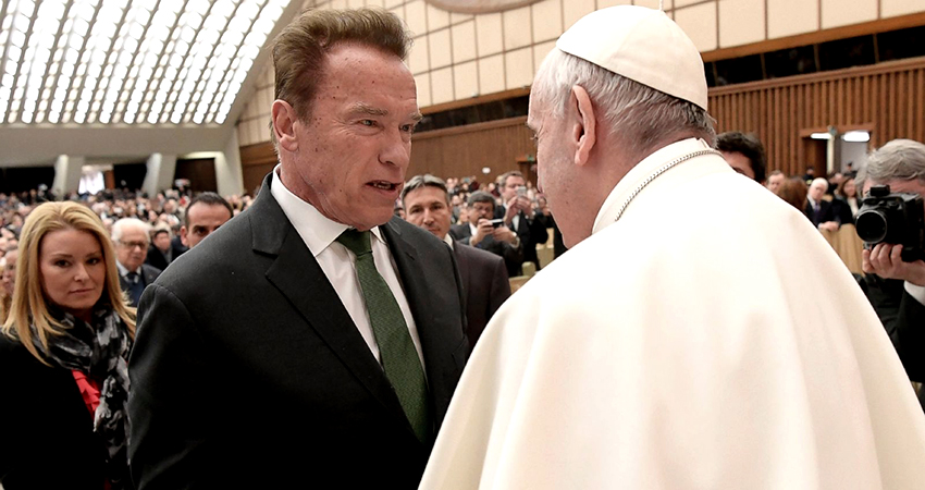 Paus-Fransiskus-bertemu-Arnold-Schwarzenegger