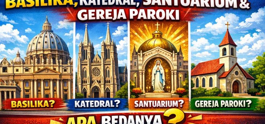 Perbedaan Basilika, Katedral, Santuarium, dan Gereja Paroki