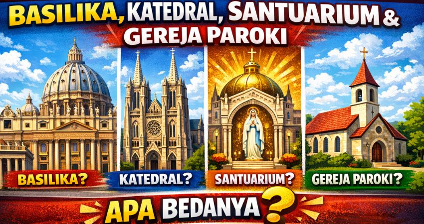 Perbedaan Basilika, Katedral, Santuarium, dan Gereja Paroki